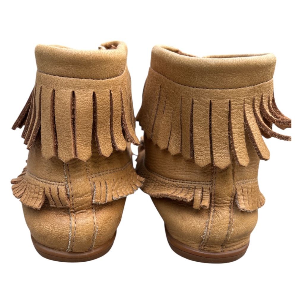 SoftMoc Women's Tan Moccasins with Fringe Detail Sz 6.5-7 - Picture 3 of 10